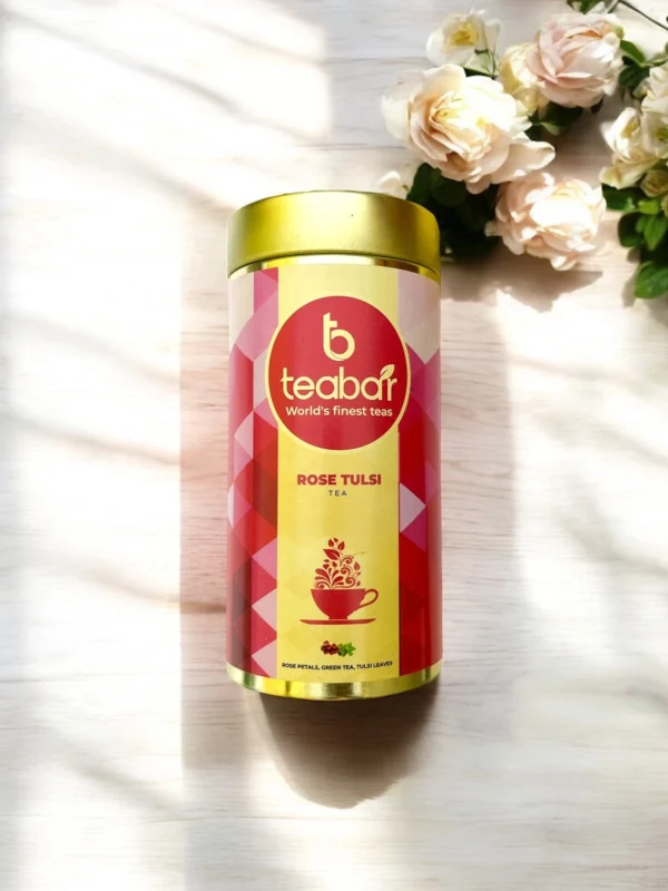 Teabar-Rose Tulsi Tea