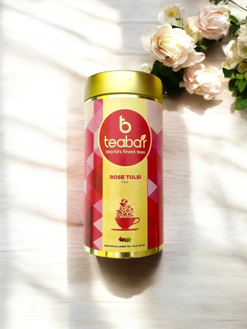 Teabar-Rose Tulsi Tea