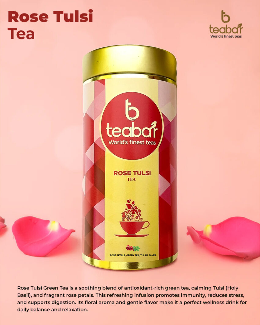 Teabar-Rose Tulsi Tea - Image 2